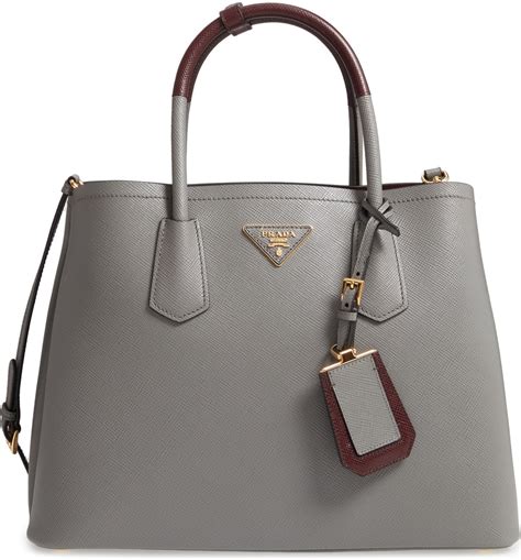 two tone prada bag|prada double leather tote.